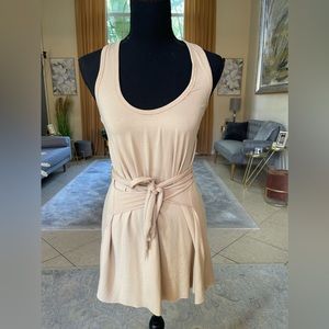 Top cream/nude can be a short short dress with adjustable belt
